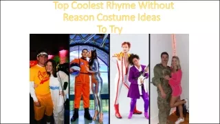 Rhyme Without Reason Costume Ideas