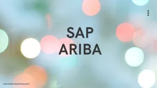 SAP ARIBA PPT