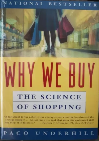 ⭐DOWNLOAD⚡ Book [PDF]  Why We Buy: The Science Of Shopping