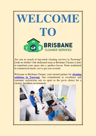 welcome to