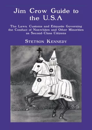 ❤READ❤ ebook [PDF]  Jim Crow Guide to the U.S.A.: The Laws, Customs and Etiquett