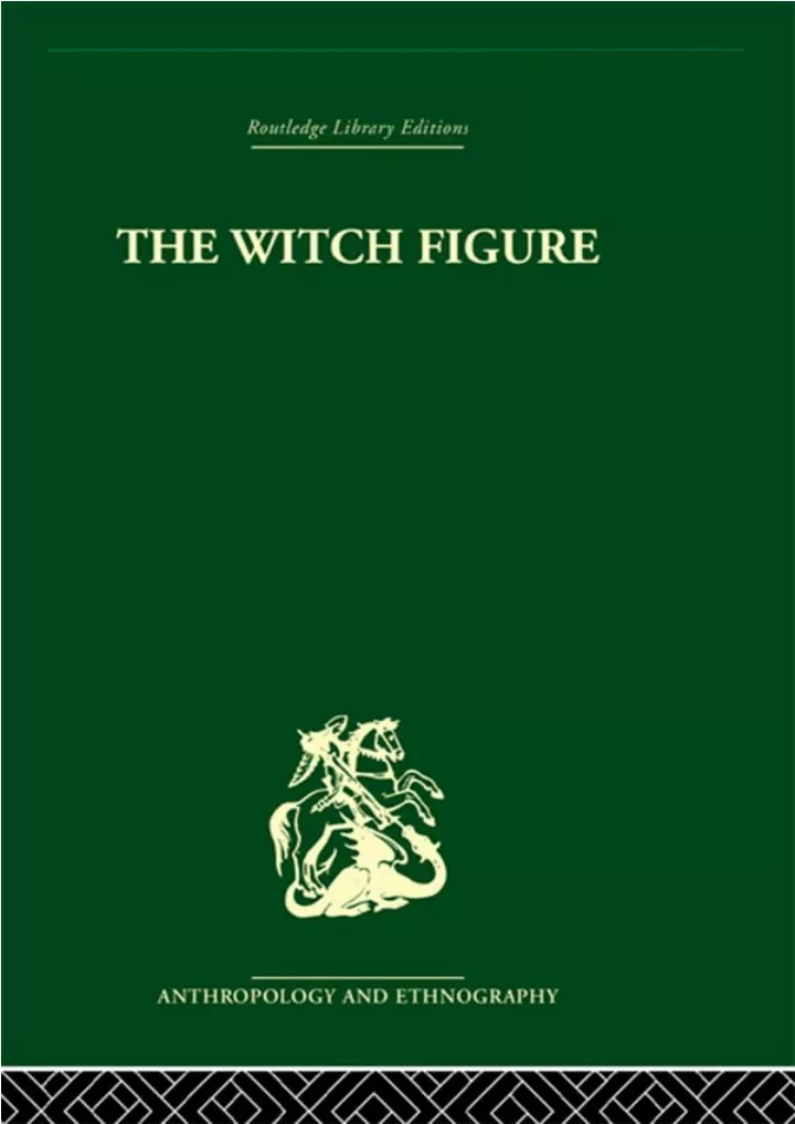 read ebook pdf the witch figure folklore essays