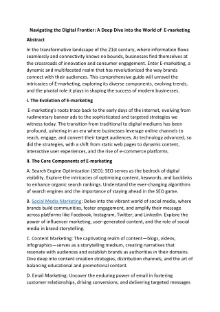 navigating the digital frontier a deep dive into