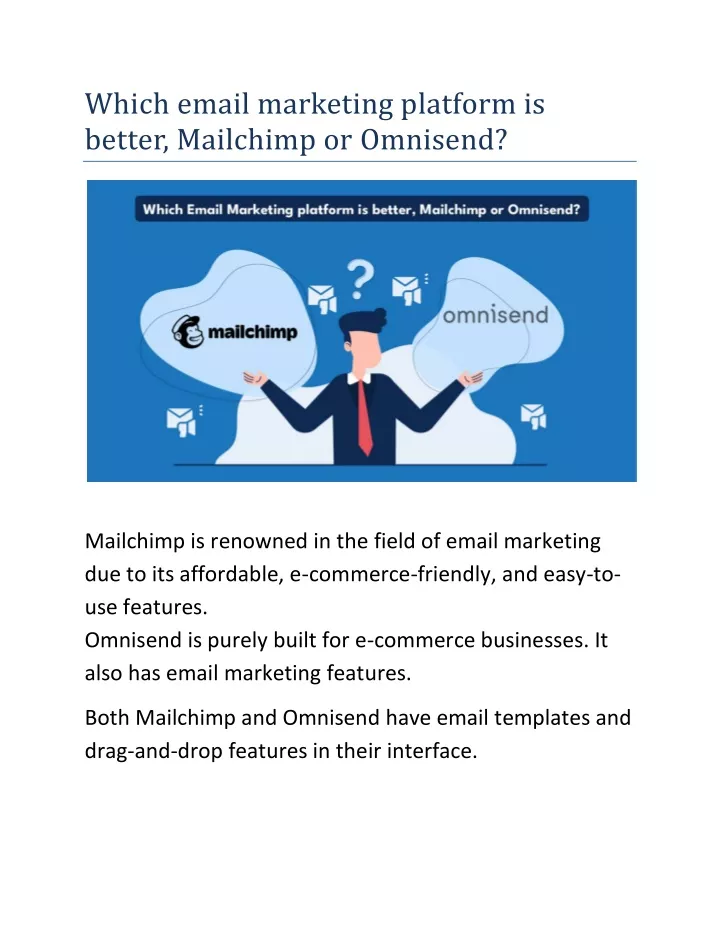 which email marketing platform is better