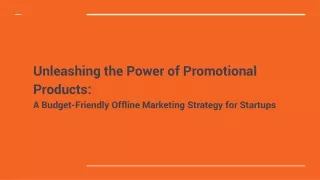 Unleashing the Power of Promotional Products_ A Budget-Friendly Offline Marketing Strategy for Startups