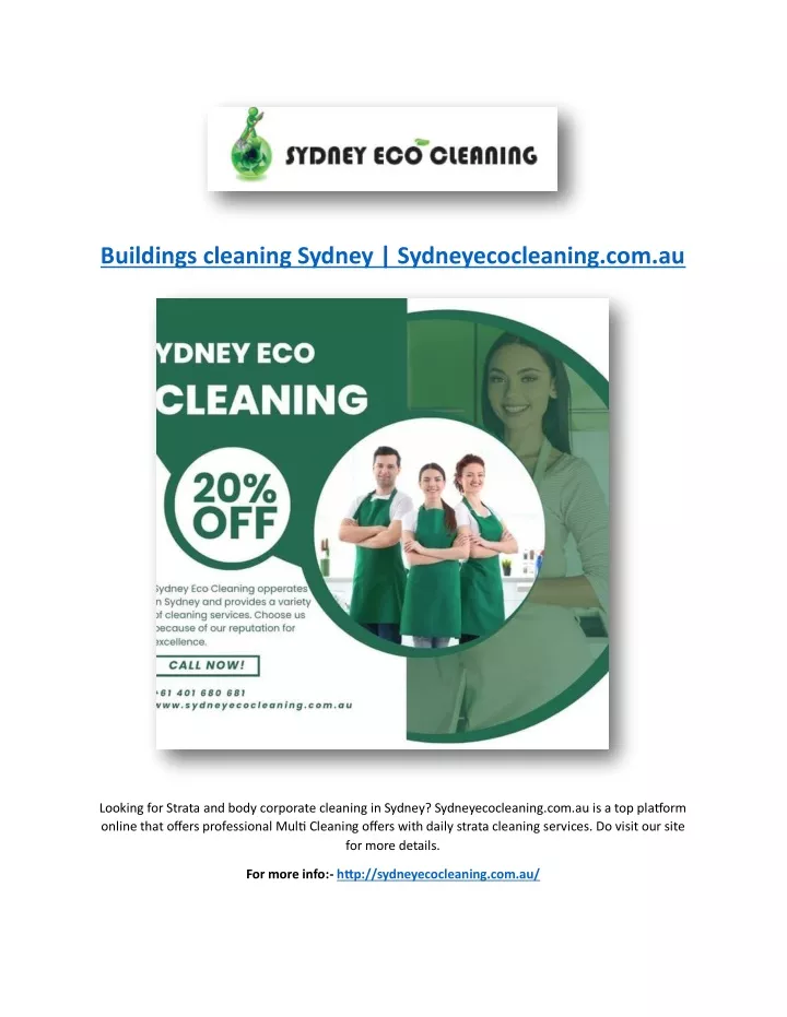 buildings cleaning sydney sydneyecocleaning com au