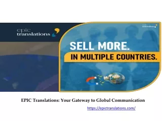 epic translations your gateway to global