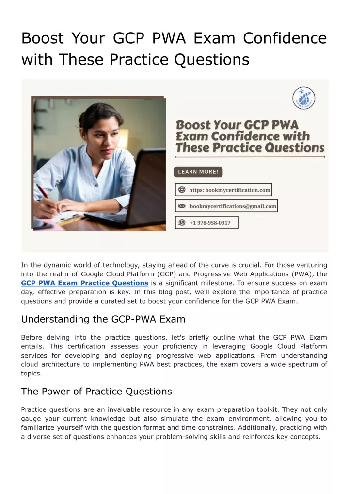 boost your gcp pwa exam confidence with these