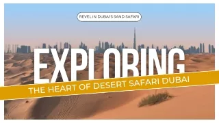 Explore Desert Safari Dubai