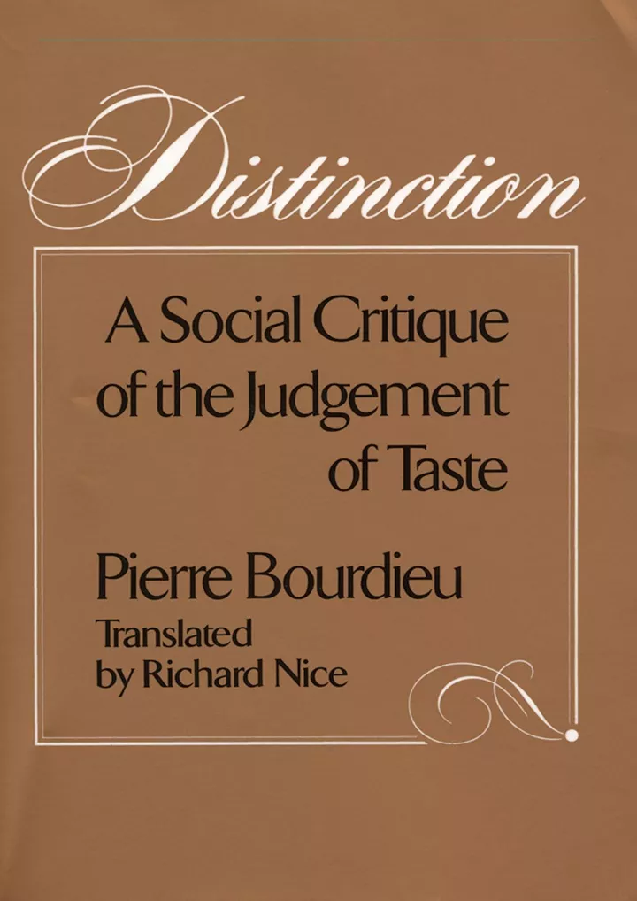 get pdf download distinction a social critique