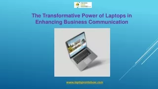 the transformative power of laptops in enhancing