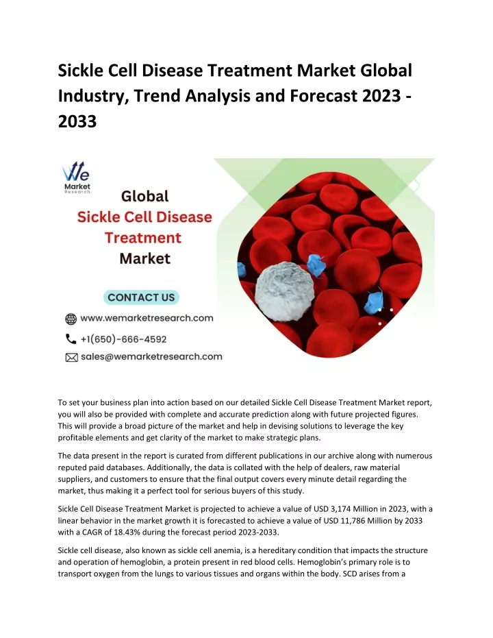 sickle cell disease treatment market global