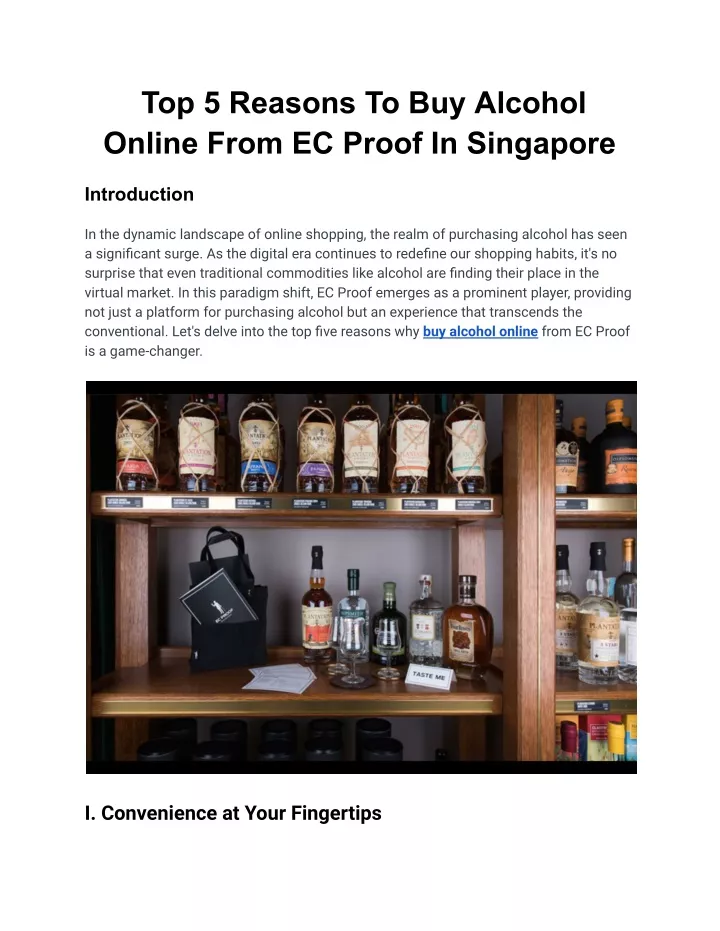 top 5 reasons to buy alcohol online from ec proof