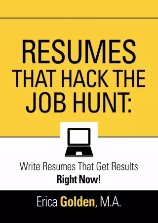 Download⚡️ Resumes That Hack the Job Hunt: Write Resumes That Get Results Right Now!