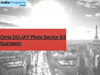 orris ddjay plots sector 93 gurgaon