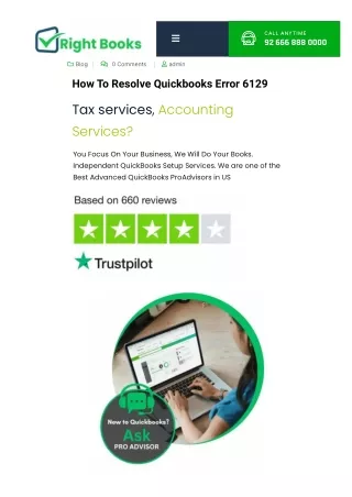 How To Resolve Quickbooks Error 6129
