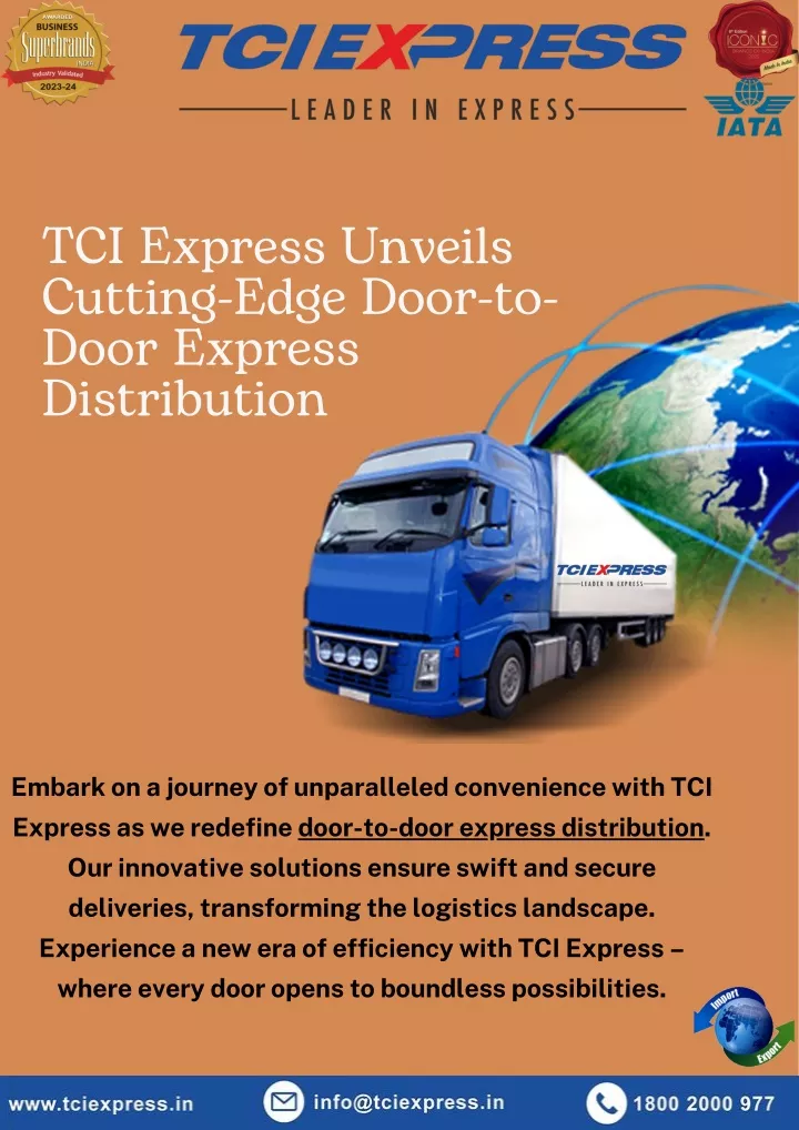 tci express unveils cutting edge door to door