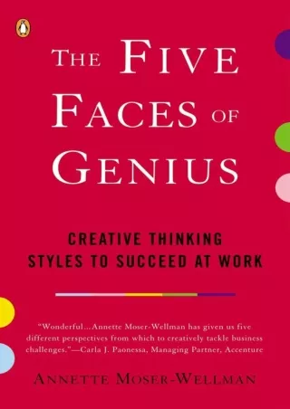 Pdf⚡️(read✔️online) The Five Faces of Genius: Creative Thinking Styles to Succeed at Work