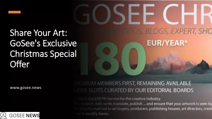 share your art gosee s exclusive christmas special offer