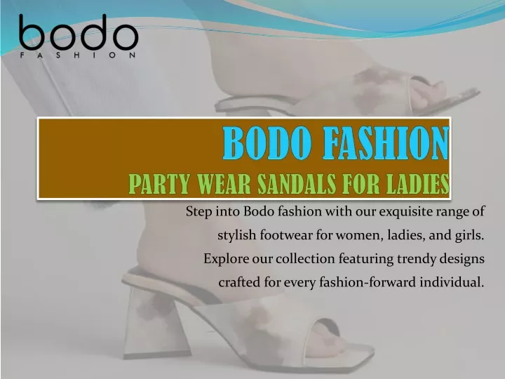 bodo fashion party wear sandals for ladies