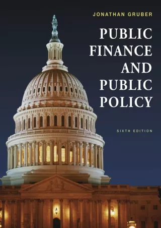 Download⚡️(PDF)❤️ Public Finance and Public Policy