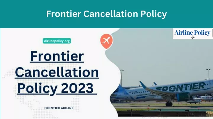 frontier cancellation policy