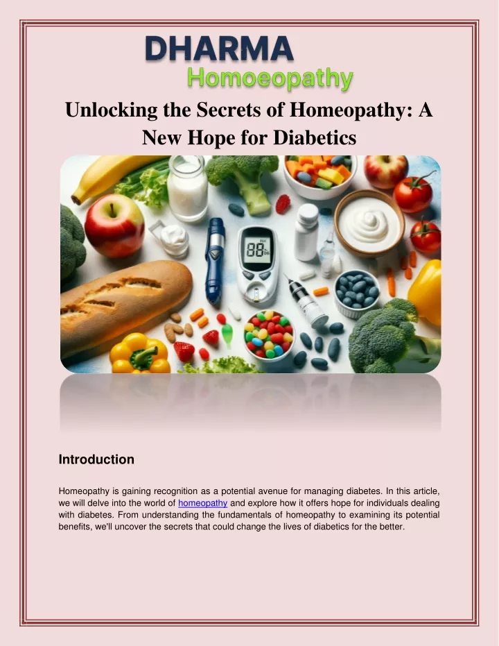 unlocking the secrets of homeopathy a new hope