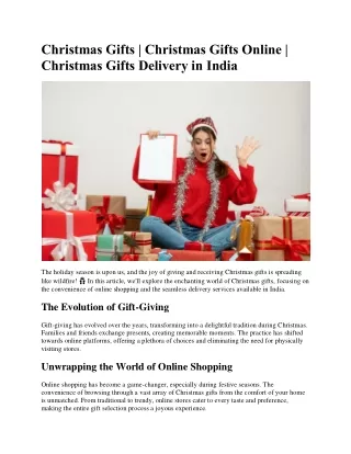 Christmas Gifts | Christmas Gifts Online | Christmas Gifts Delivery in India