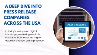 A Deep Dive into Press Release Companies Across the USA