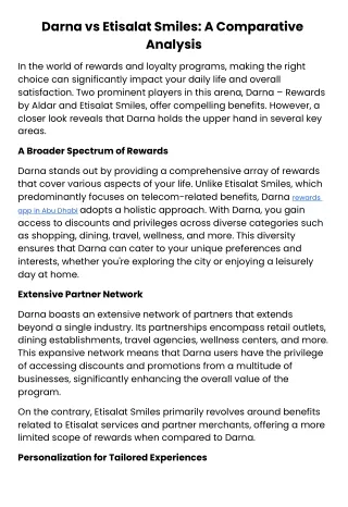 Darna vs Etisalat Smiles: A Comparative Analysis