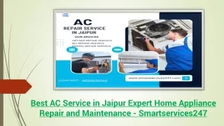 Best AC Service in Jaipur Expert Home Appliance Repair and Maintenance - Smartse