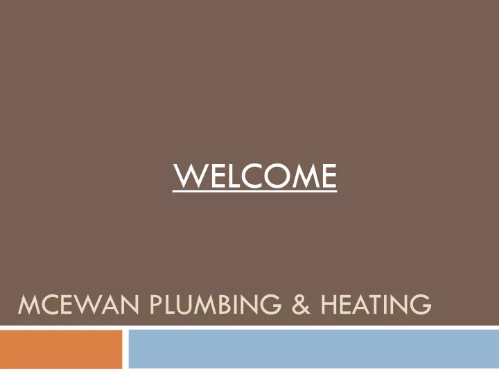 mcewan plumbing heating