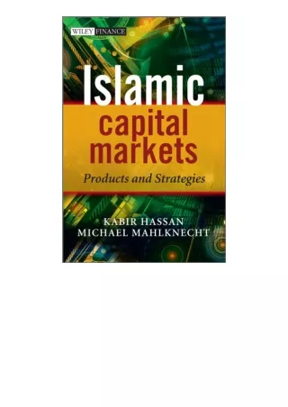 PDF✔Download❤ Islamic Capital Markets Products and Strategies The Wiley Finance