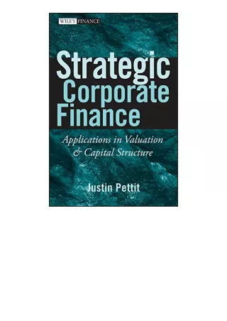 ❤️get (⚡️pdf⚡️) download Strategic Corporate Finance Applications in Valuation a