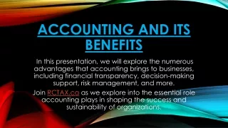 Accounting and Its Benefits in 2024