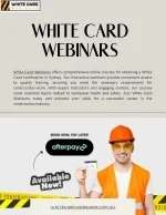 Obtain Your White Card: Online Training in NSW - slide 1