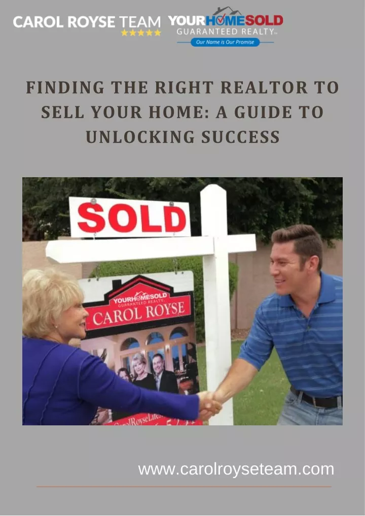 finding the right realtor to sell your home
