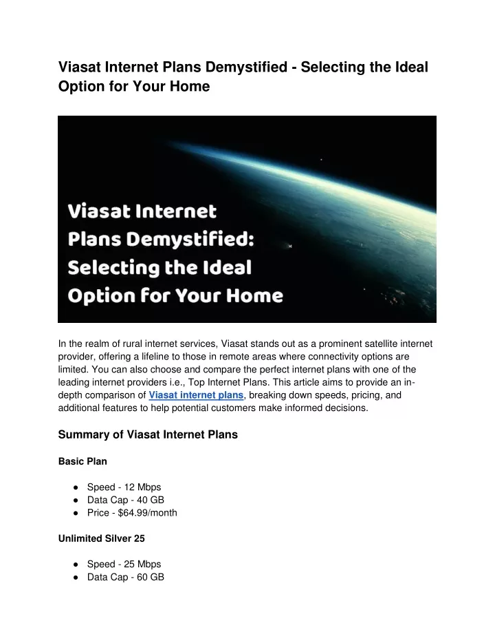 viasat internet plans demystified selecting