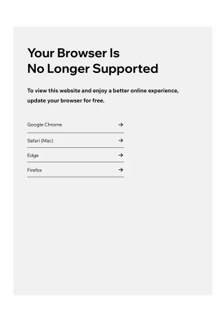 your browser is no longer supported