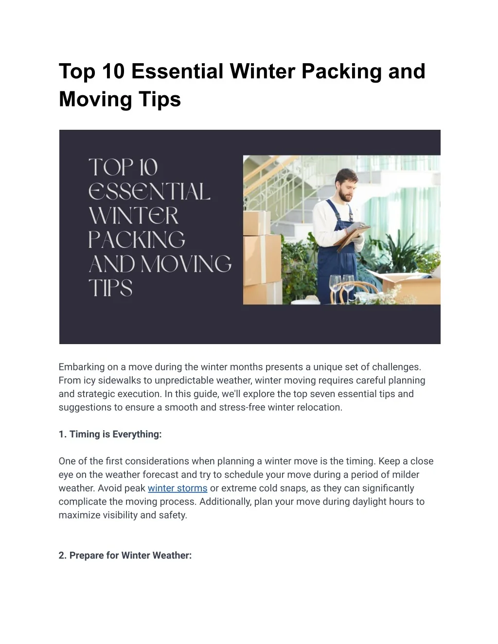 PPT - winter moving suggestions PowerPoint Presentation, free download ...