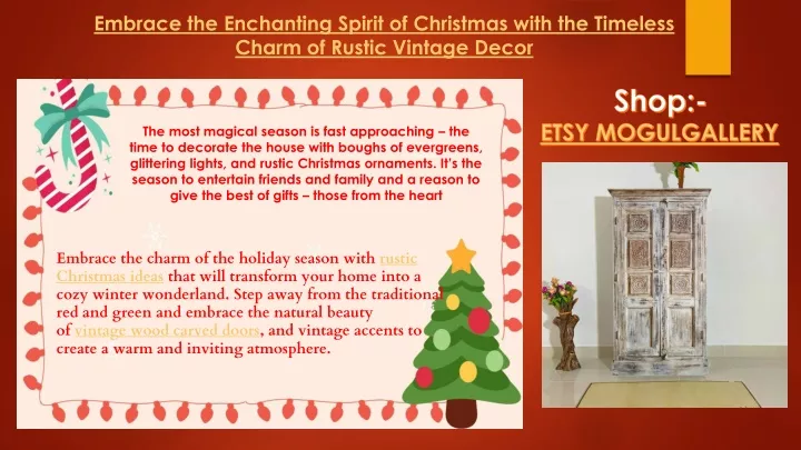 embrace the enchanting spirit of christmas with