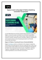 EV Platform - Regeny - slide 1