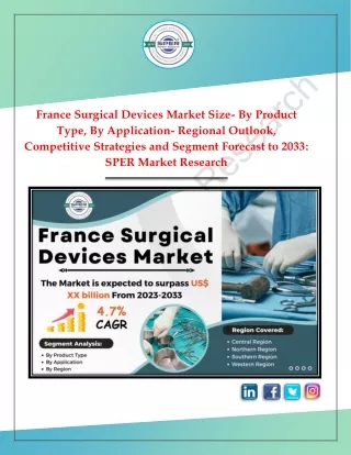 France Surgical Devices Market Share, Growth and Future Outlook till 2023
