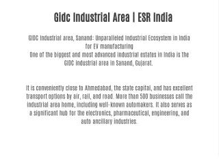 Gidc Industrial Area