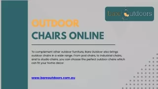 Buy Outdoor Chairs Online  Outdoor Chair Melbourne — Bare Outdoors (2)
