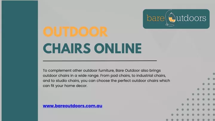 outdoor chairs online