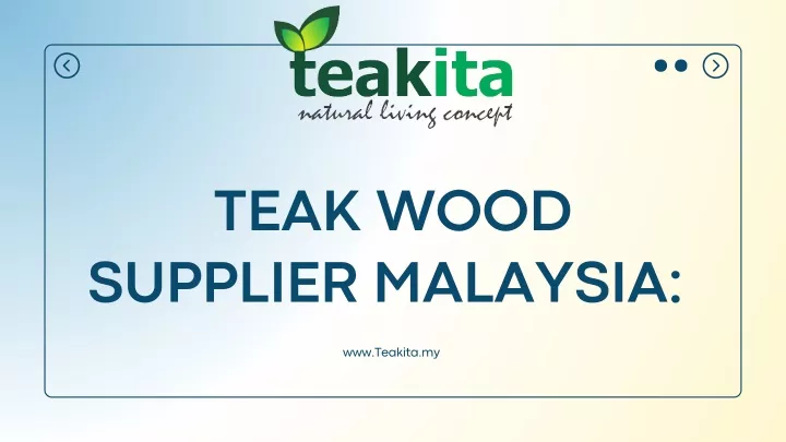 teak wood supplier malaysia