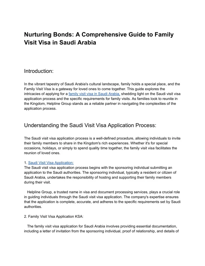 PPT Nurturing Bonds_ A Comprehensive Guide to Family Visit Visa in