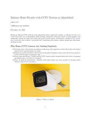 Best CCTV Cameras in India