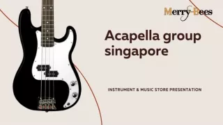 Acapella group singapore